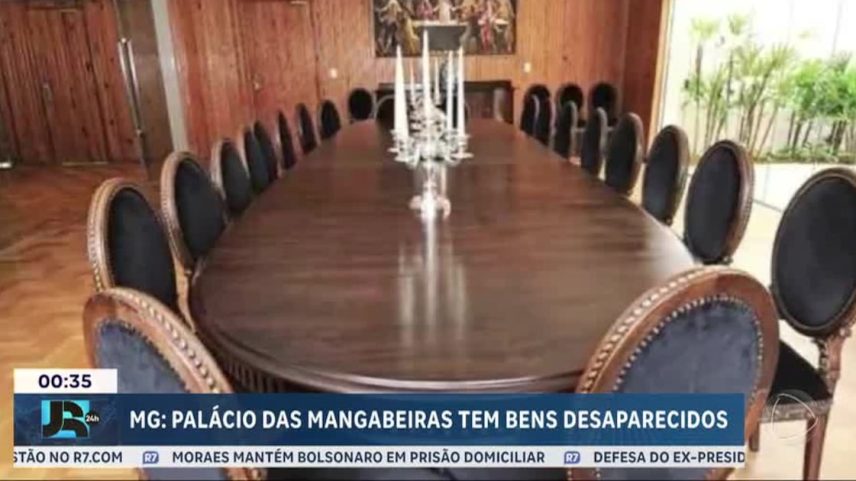 Dezenas de bens desaparecem do Palácio das Mangabeiras, em Belo Horizonte (MG)