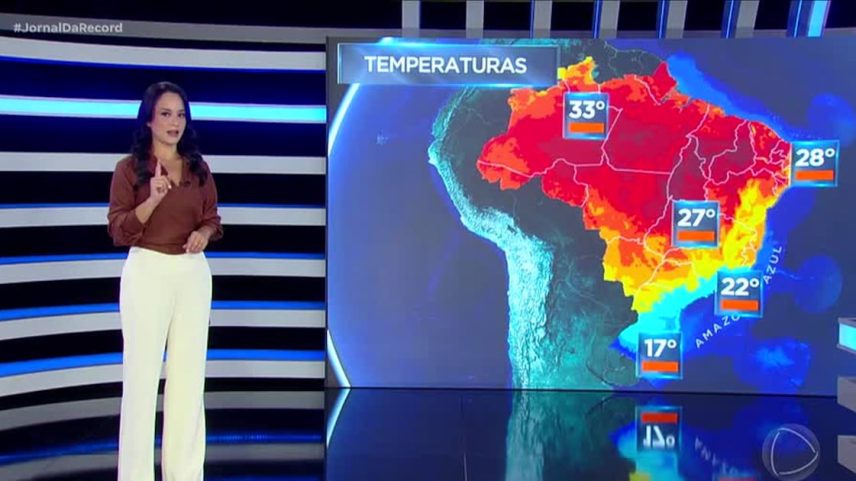 Previsão do Tempo: domingo (5) tem sol em boa parte do país e chuva no litoral do Sudeste e Nordeste