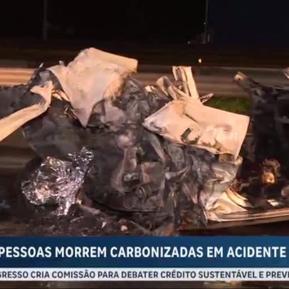 Três pessoas morrem carbonizadas em grave acidente de carro na Grande São Paulo