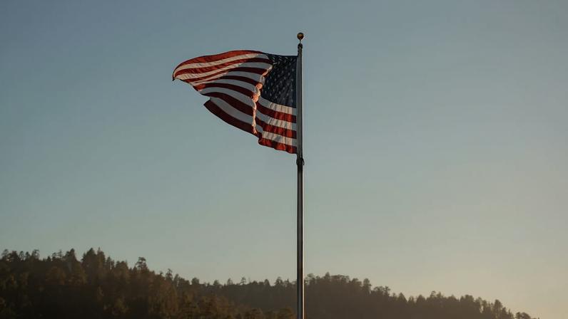 An American flag.