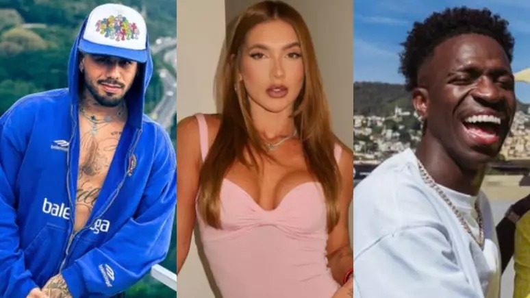 Zé Felipe, Virginia Fonseca e Vini Jr - (Montagem/Twitter)