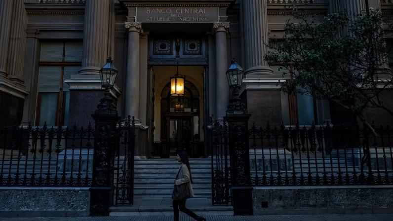 Sede do Banco Central da República Argentina (BCRA), em Buenos Aires — Foto: Erica Canepa/Bloomberg