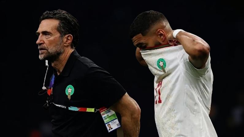 Ismael Saibari, do Marrocos, deixa o campo após sentir a coxa contra o Canadá