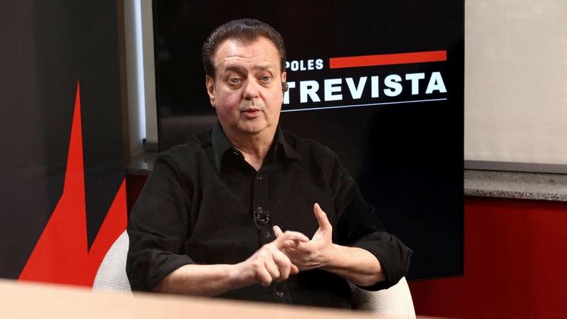 O presidente do PSD e pré-candidato a vice na chapa de Ronaldo Caiado à Presidência, Gilberto Kassab, em entrevista ao Metrópoles