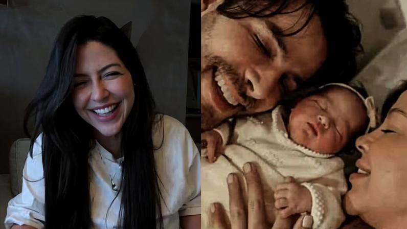 Laís Caldas faz relato de parto de filha com Gustavo Marsengo: 'Foi perfeito' — Foto: Reprodução/Instagram