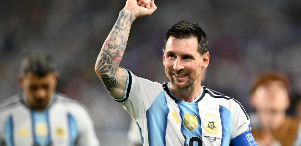 Lionel Messi comemora classificação na Copa do Mundo de 2026