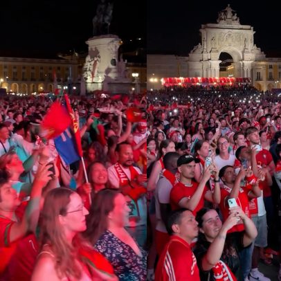 Portugal celebra a classificação após gols contra a Croácia