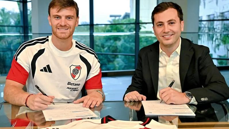 River Plate anuncia Lucas Beltrán como novo reforço (Imagem: Divulgação/ River Plate)