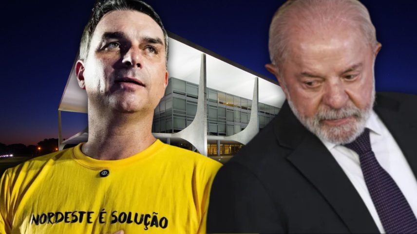 Flávio Bolsonaro e Lula