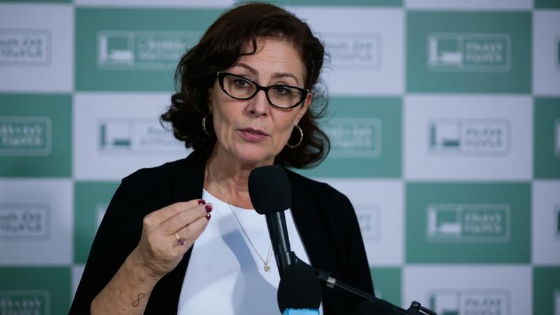 Brasília (DF) 23/04/2024 Deputada Carla Zambelli durante coletiva na Câmara dos Deputados. Foto Lula Marques/ Agência Brasil