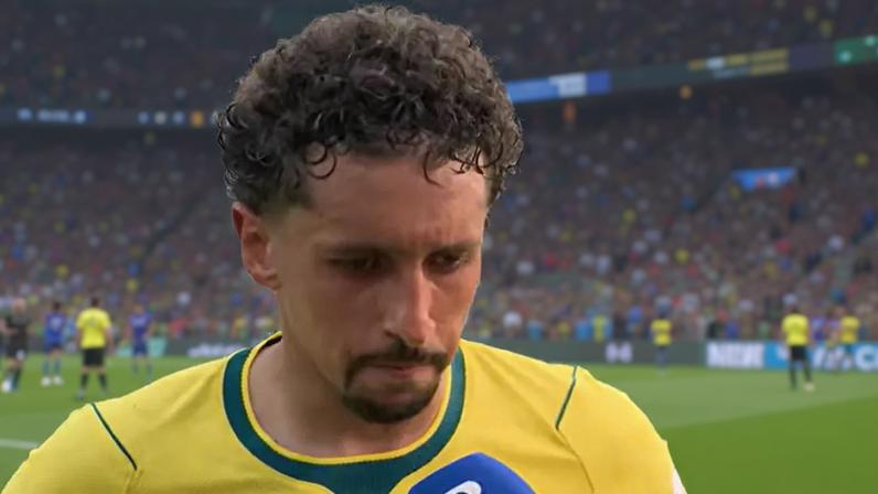 Marquinhos diz que Brasil 'pecou' e pede desculpas após eliminação: 'Agora é aprender com os erros'