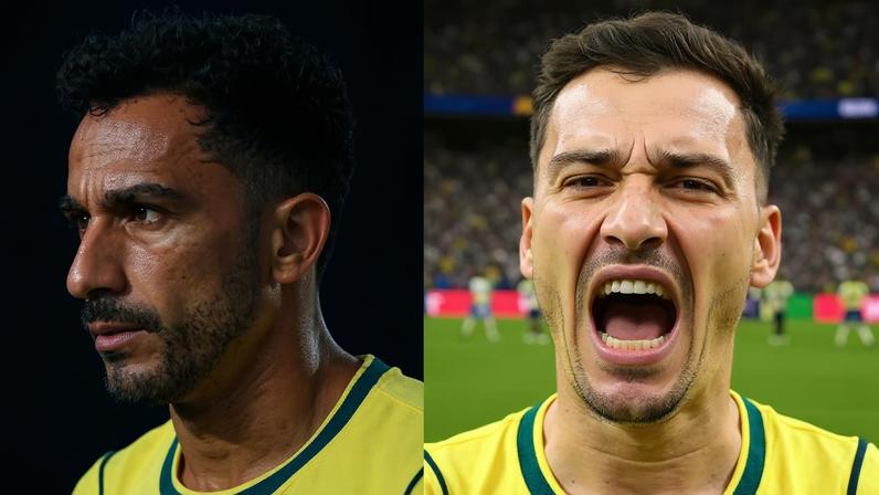 O lateral direito Danilo Luiz e o atacante Gabriel Martinelli (Michael Regan/FIFA/Getty Images)