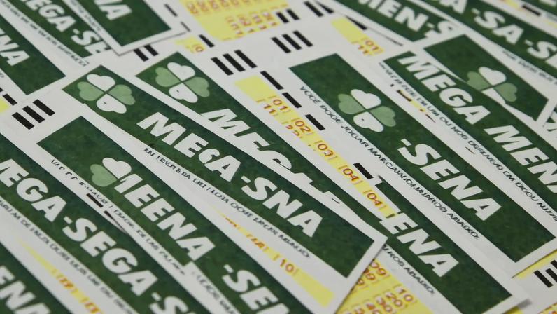 Bilhetes de aposta da mega-sena