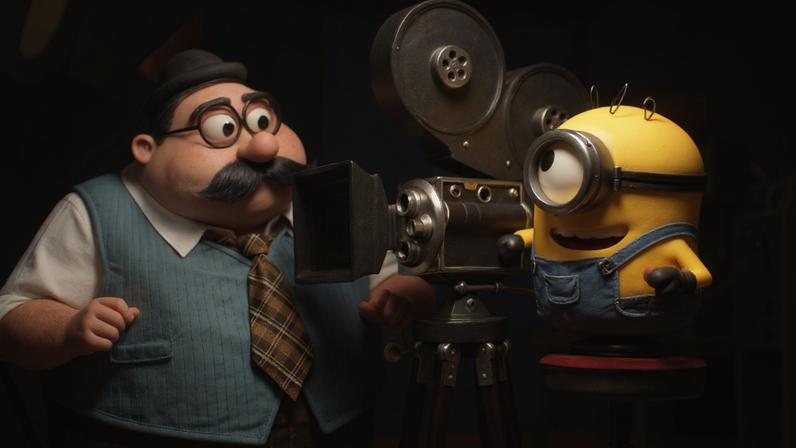 James se torna diretor de cinema em novo filme dos minios — Foto: Divulgação