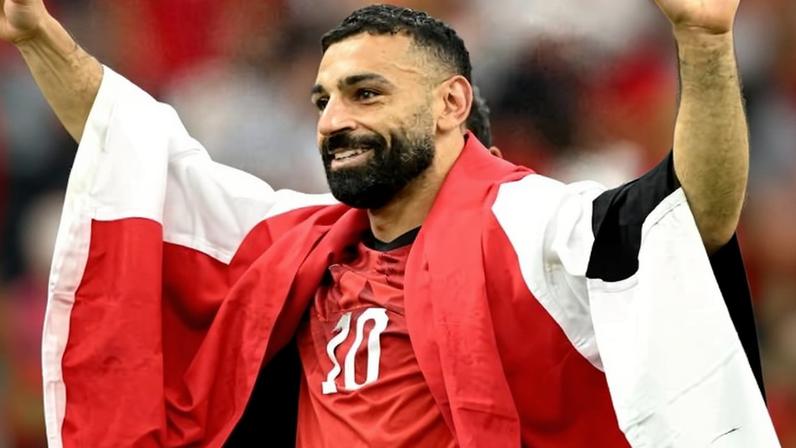 Mohamed Salah, do Egito, comemora vitória sobre a Nova Zelândia na Copa do Mundo