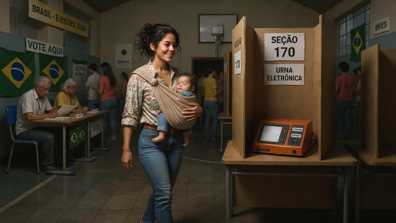 O voto de uma jovem solteira que foi ensinada a amar a humanidade em abstrato é totalmente diferente do voto de uma mãe de três filhos. (Foto: Imagem criada utilizando Google Flow/Gazeta do Povo)