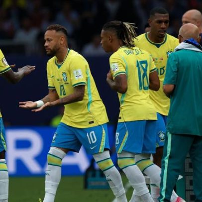 Neymar entra no lugar de Martinelli no segundo tempo contra a Noruega
