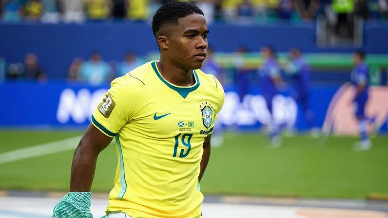 Endrick, atacante da Seleção Brasileira