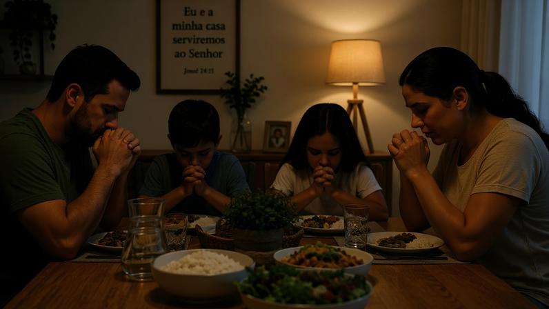 Oração entre pais e filhos não é rotina na maioria dos lares