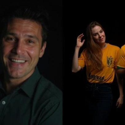 Casais famosos combinam looks para torcer pelo Brasil