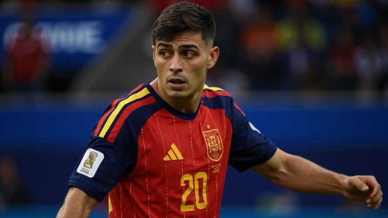Pedri, da Espanha, em ação contra a Áustria, pela segunda fase da Copa do Mundo