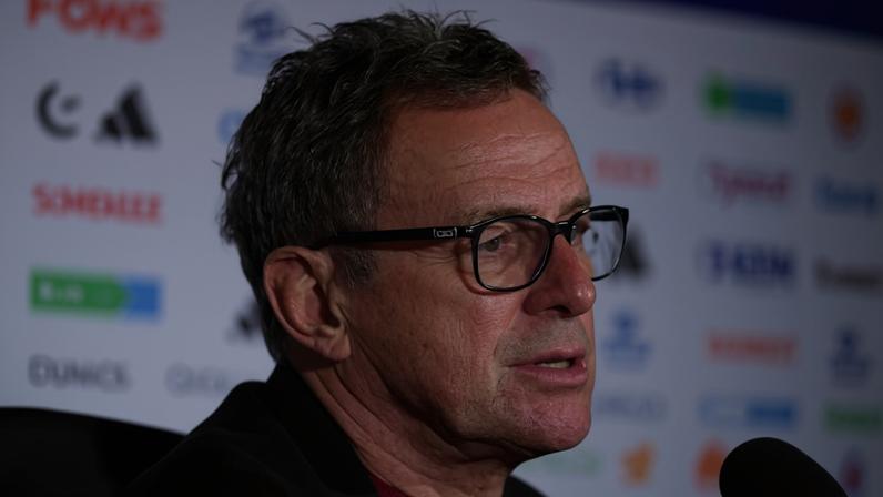 Ralf Rangnick, técnico da Áustria, após eliminação contra a Espanha