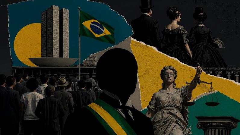 A República brasileira não emergiu de uma revolução popular, como a Revolução Francesa, nem de um longo processo de acomodação constitucional, como aquele que moldou a experiência britânica ao longo do século XIX. (Foto: Imagem criada utilizando Open AI/Gazeta do Povo)