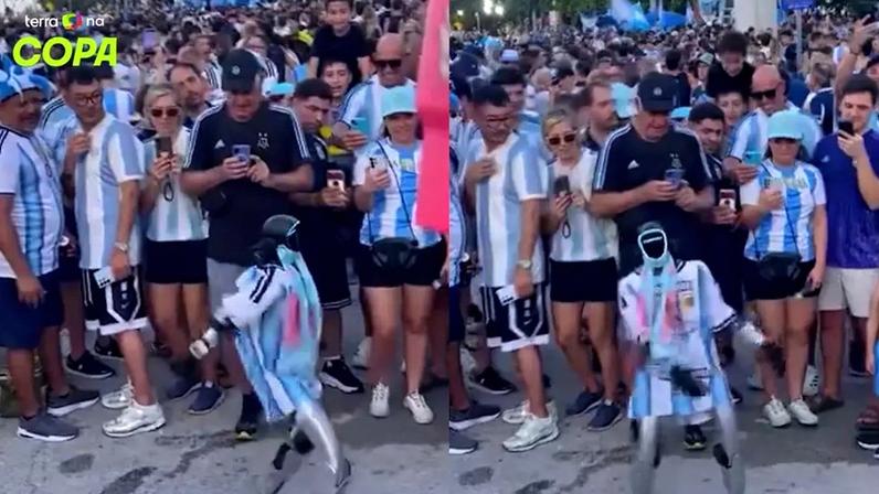 Torcida Argentina ganha robô humanoide dançarino nos EUA para apoiar Messi