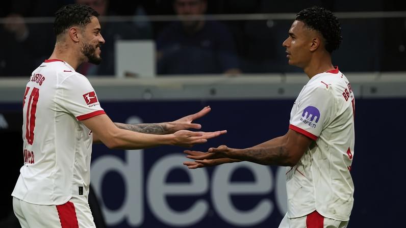 Rômulo e Antonio Nusa são parceiros de ataque no RB Leipzig, da Alemanha
