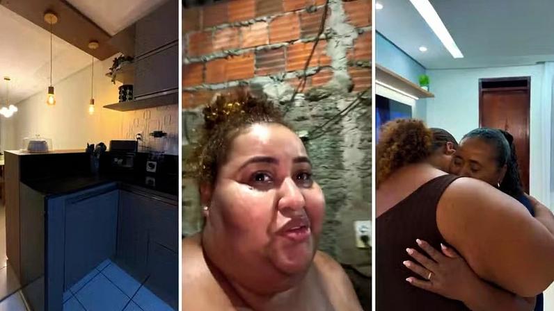 Influenciadora Edi Ribeiro vai às lágrimas ao presentear a mãe com uma casa própria