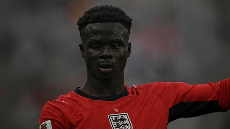 Saka foi reserva na maioria das partidas da Inglaterra na Copa 2026