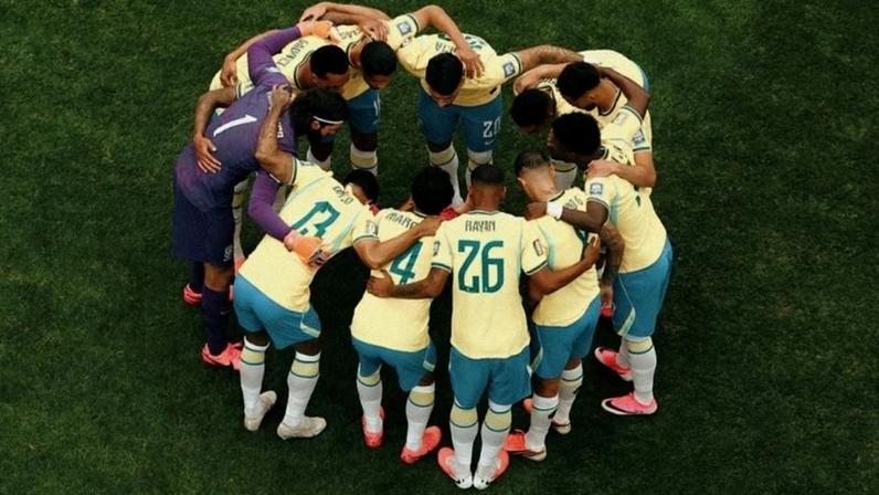 Na imagem, seleção brasileira durante a Copa 2026; equipe foi eliminada pelo time da Noruega