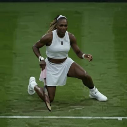 Serena Williams desiste das duplas em Wimbledon por lesão no joelho