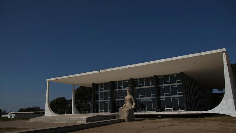 Palácio do Supremo Tribunal Federal na Praça dos Três poderes em Brasília