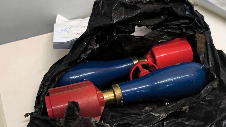 PM acionada para atender ocorrência de suspeita de explosivo em DP, em Santa Maria