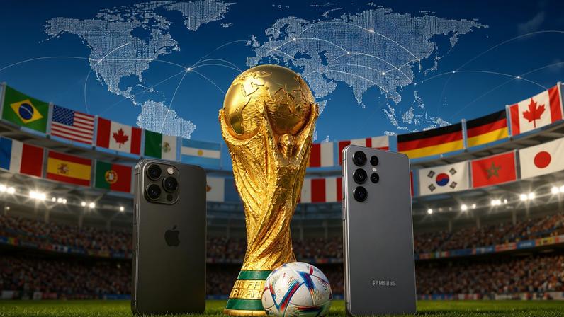 Quais marcas de celular são mais usadas nos países da Copa do Mundo? — Foto: Arte/TechTudo (imagem criada com auxílio de IA)