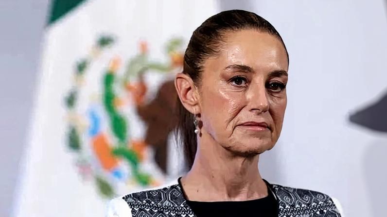 Presidente do México, Claudia Sheinbaum, durante coletiva de imprensa, na Cidade do México