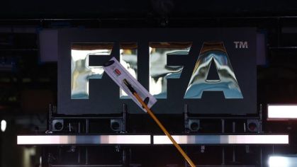 Logo da Fifa na Filadélfia