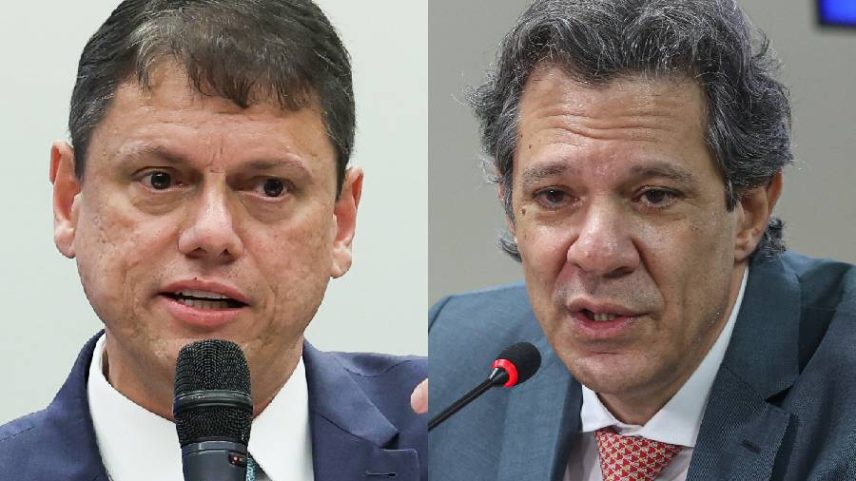 Tarcísio de Freitas e Fernando Haddad (Crédito: Lula Marques/Valter Campanato/Agência Brasil)