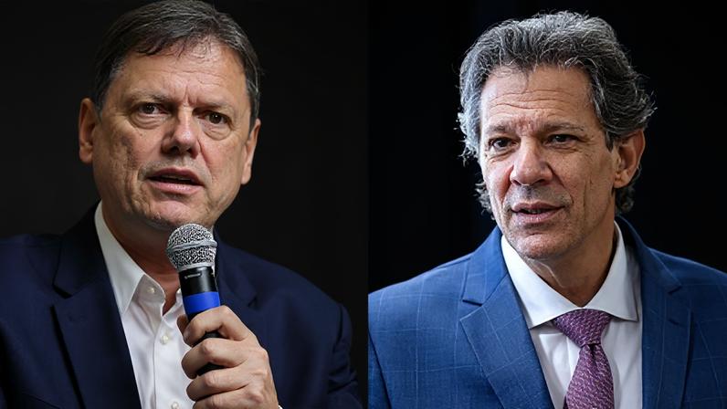 Tarcísio de Freitas e Fernando Haddad