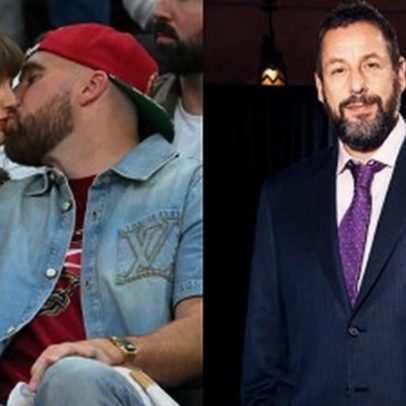 Taylor Swift e Travis Kelce escolhem Adam Sandler para oficializar união