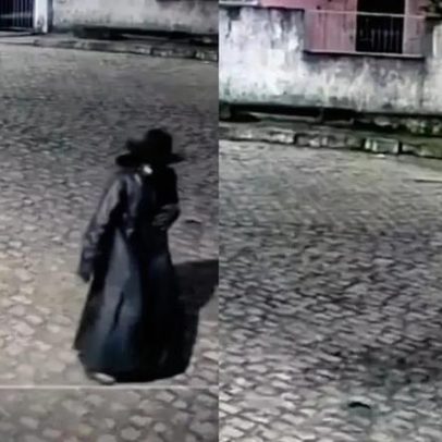 Homem fantasiado de Olhos Famintos é detido após assustar moradores em PE