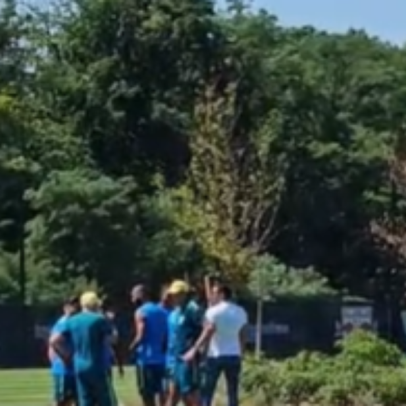 Presidente da CBF acompanha último treino da Seleção antes de Noruega