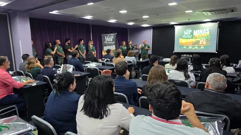 O auditório do Íbis Styles Confis ficou lotado para o lançamento do receptivo Yes Sou Minas Gerais