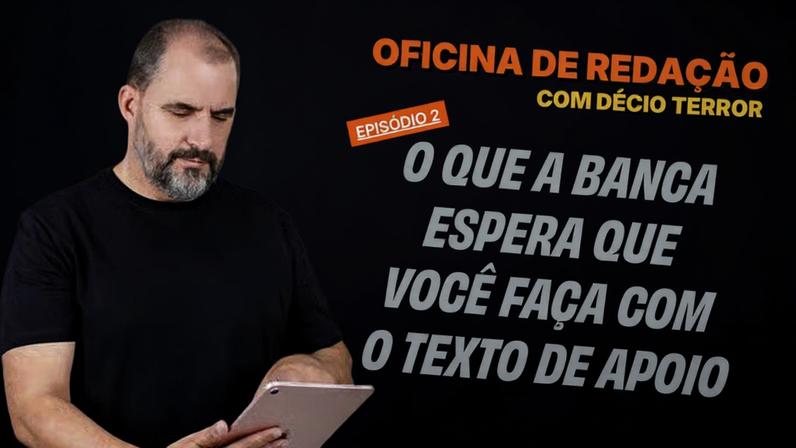 oficina de redação para concurso professor Décio Terror