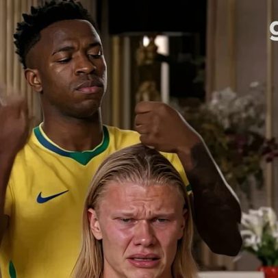 Vídeo em IA mostra Vini Jr. e Haaland como Nina e Carminha