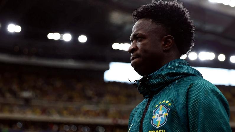 Vinicius Junior é o artilheiro do Brasil na Copa. (Foto: Christopher Neundorf/EFE/EPA)