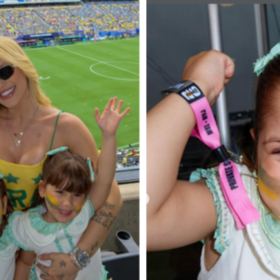 Virginia exibe look personalizado com próprio nome em jogo da Seleção