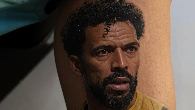 Brasileiro tatua goleiro Vozinha, de Cabo Verde. Veja imagens