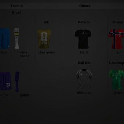 Brasil e Noruega exibem uniformes nas oitavas de final da Copa do Mundo